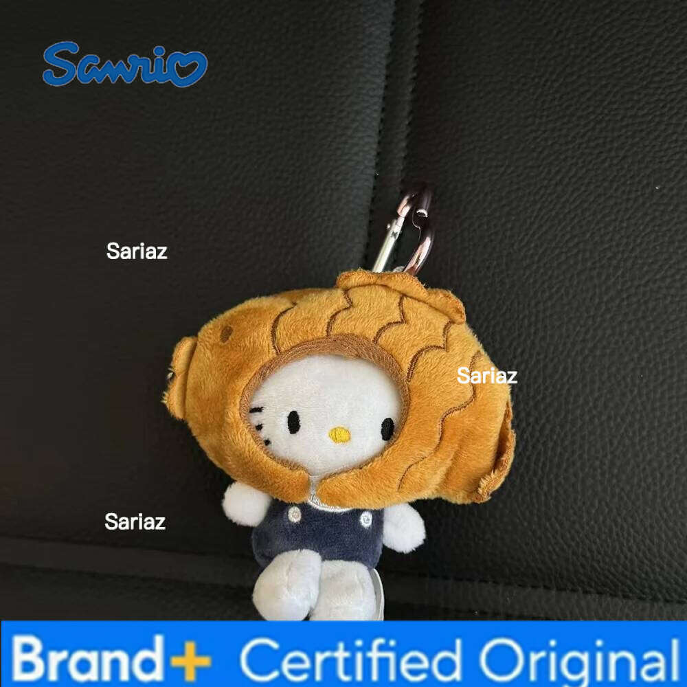 Sanrio Kawaii Cute Hello Kitty Bag Pendant Plush Ornament Doll Keychain Gift H260121