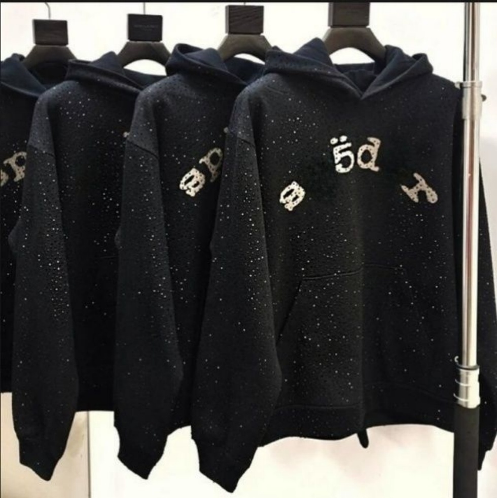 Men's Spider Hoodie Spider Hoodie Rhinestone Men's Hoodies Designer Men Trend Apparel Hip-Hop Foam Letter Spider Web Pentagram Designer Hoodie Women Spyder Hoodie