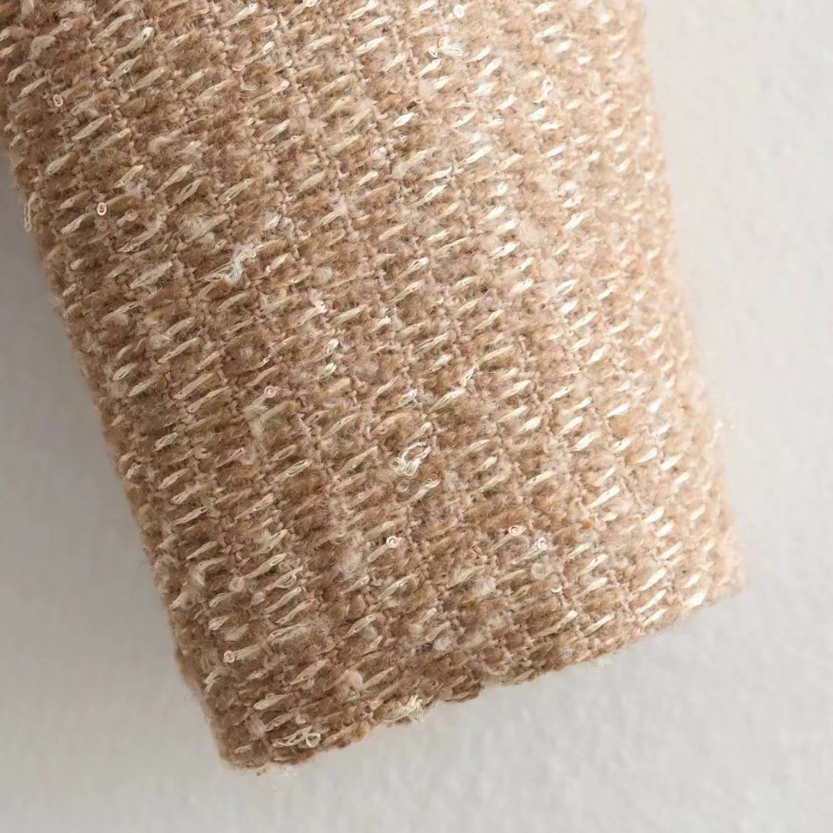 Chic Female Tweed Basic Jacket Coat Women Clothing Woolen Outerwear Long Sleeve Front Button Female Outerwear Chic Tops Y251105