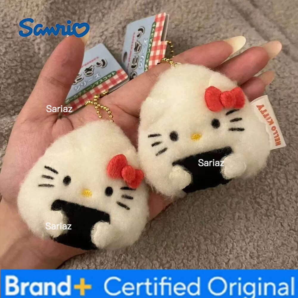 Sanrio 1 Pcs Rice and Vegetable Roll Sushi Plush Cat Doll Bag Accessories Versatile Fashion Cute Pendant H26012111