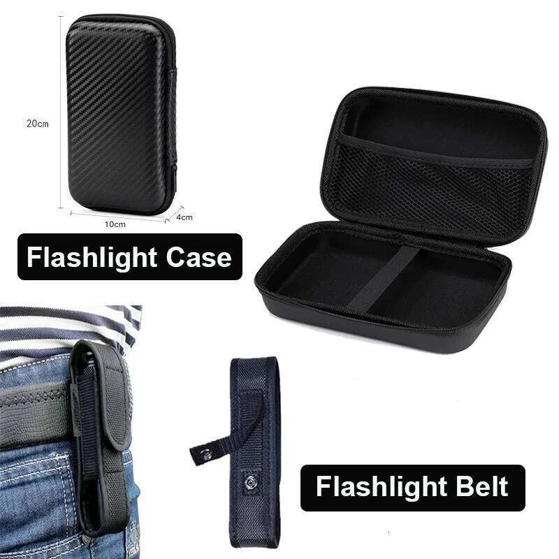 Rechargeable Aluminum Alloy Super Bright LED Flashlight Adjustable Powerful Flash Light with 5 Modes Waterproof for Home Camping Z260121