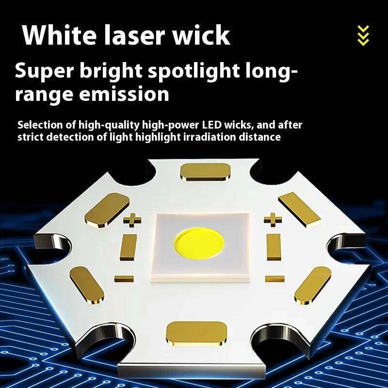 Powerful LED Flashlight Portable Zoomable Tactical Torch Waterproof Outdoor Hiking Emergency Fishing Camping Laser Flashlights Z260121