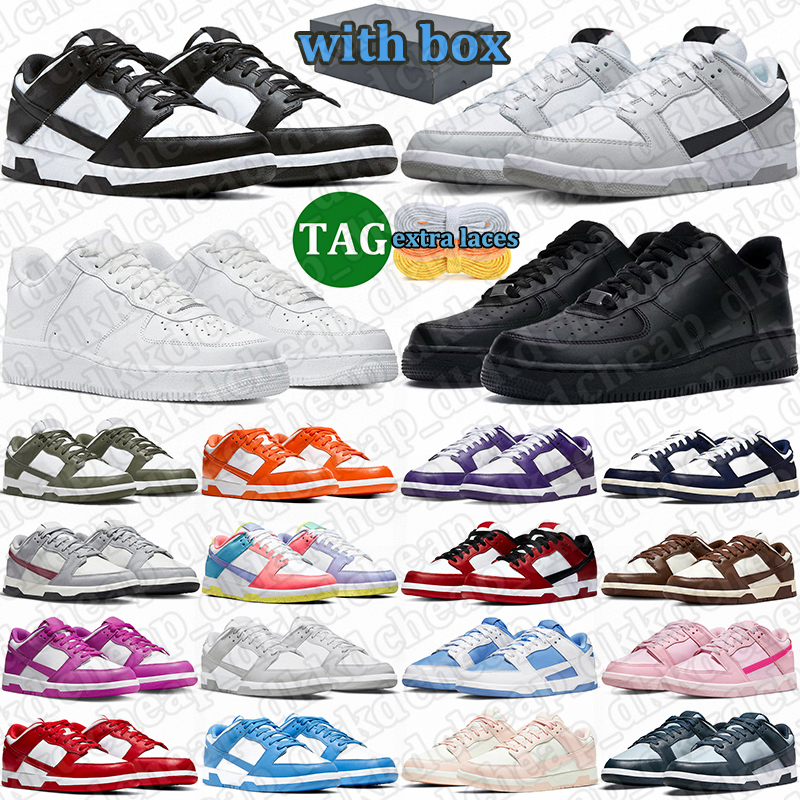 with box free shipping men women designer shoes trainers outdoor durable sneakers comfortable sports shoe panda grey fog olive brown