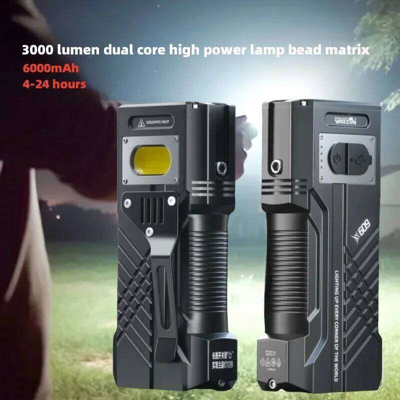 6000MAH 3000Lm Most Powerful LED Rechargeable Torch Light Flashlight Tactical Lantern Long Shot Hand Lamp For Camping Z260121