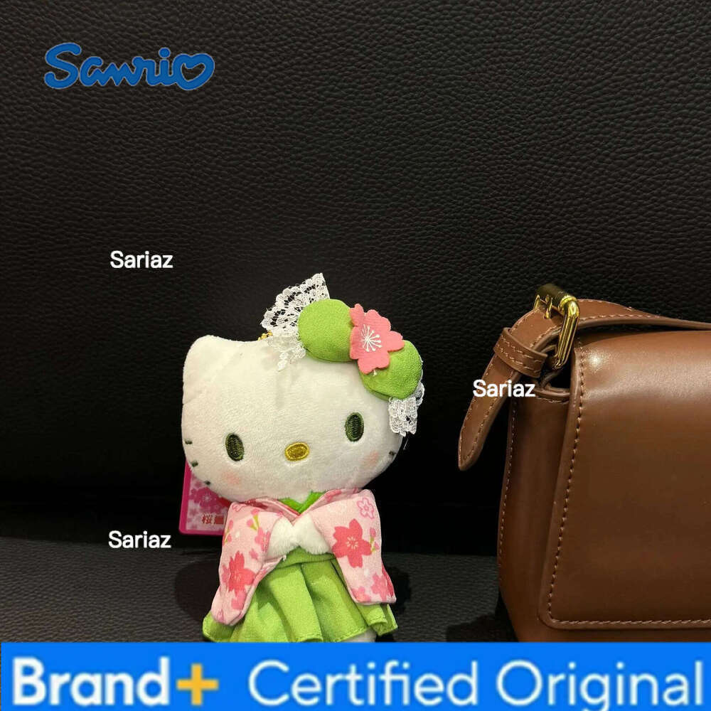 Sanrio New Cute Plush Kimono Dress Up Hello Kitty Bag Hanging Doll Pendant Keychain DIY Decoration Gift H260121