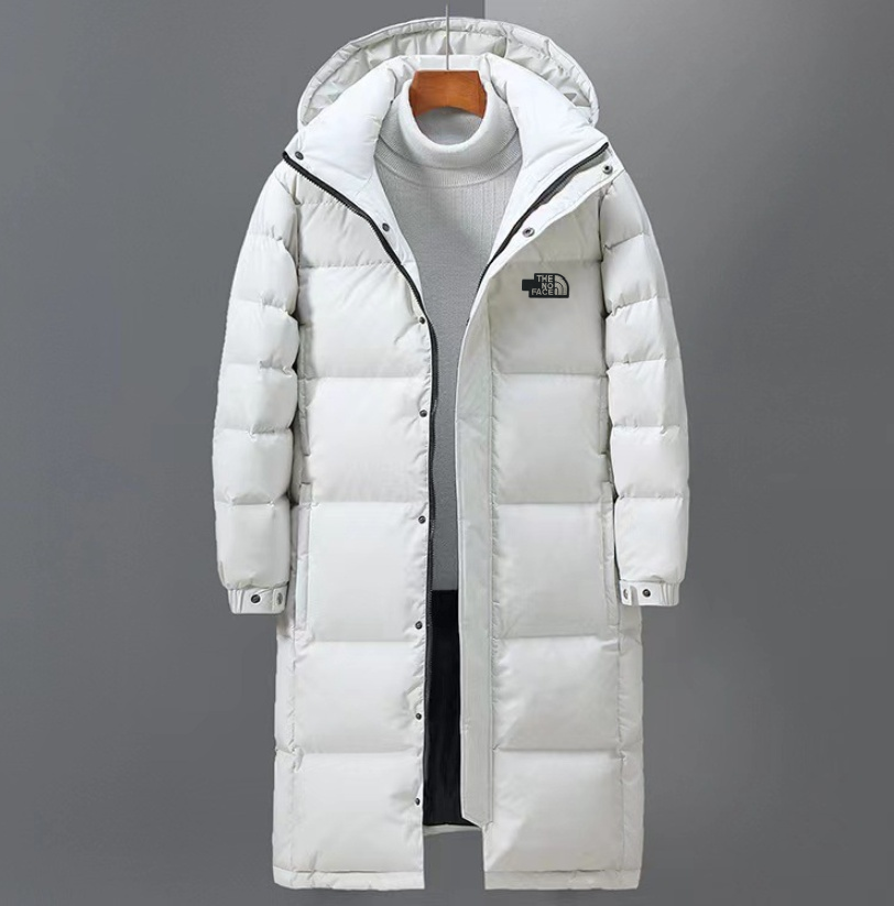 2026 Winter New High Quality Luxury Men's Casual Cotton Jacket Embroidery Brand Logo Men's and Women's Medium to Long Down Jacket Coat Asian Size S-5XL