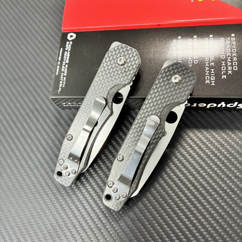C240 Blade Titanium Folding Handle Hunting Camping Hinderer Knife Outdoor Survival EDC Tools