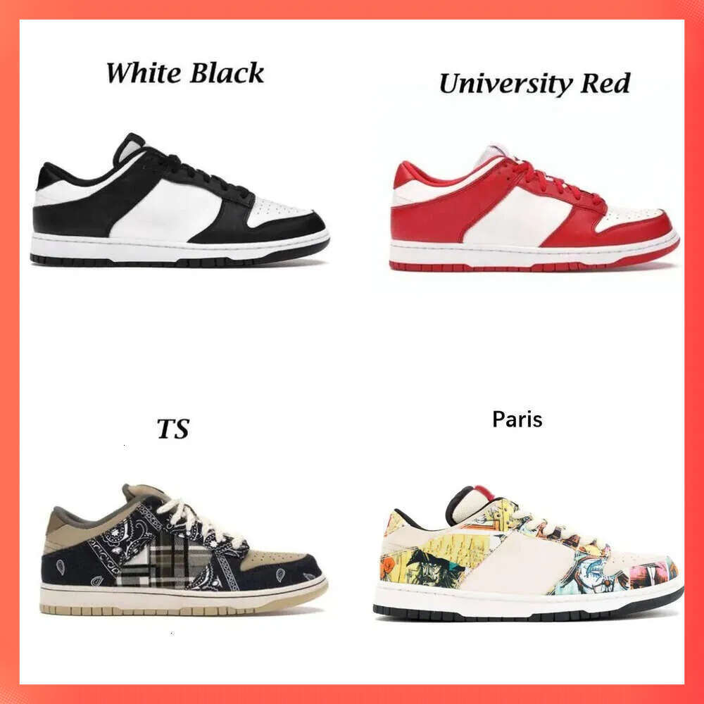 14cf Best Quality Casual Shoes Black White Panda UNC Bubbles Grey Fog TS Chunky University Red Lobster Valentines Day Triple Pink Dusty Olive Candy Low Men