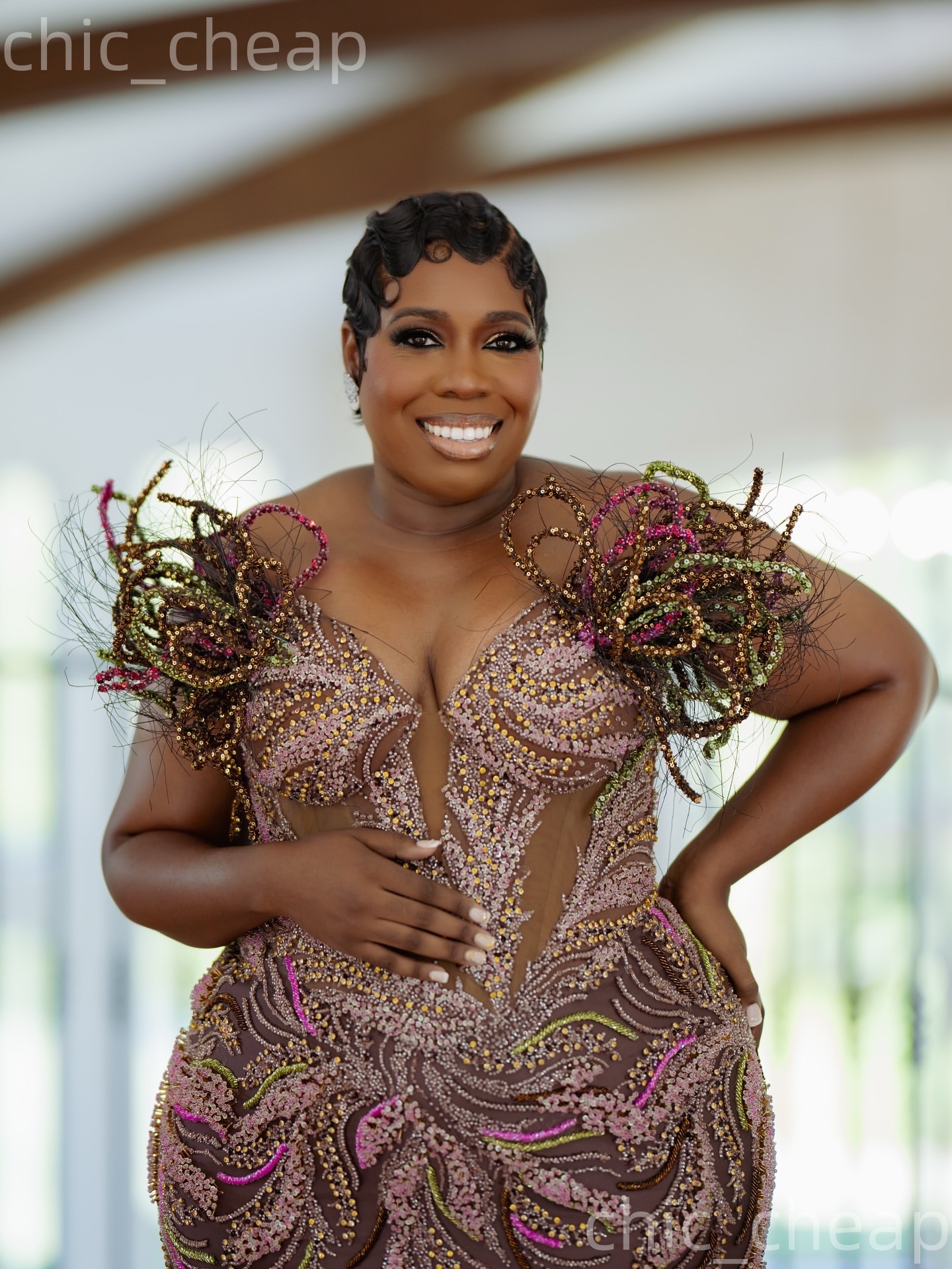 Mermaid Plus Size Prom Dresses 2026 Illusion Beaded Appliques Sequined Evening Formal Party Second Birthday Engagement Gowns Dress For Special Occasio