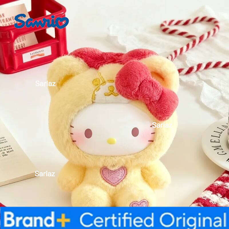 Sanrio New Hellokitty Teddy Sleepwear Series Surprise Blind Box Vinyl Doll Cute Girls Holiday Gift Fashionable Trendy Toy H260121