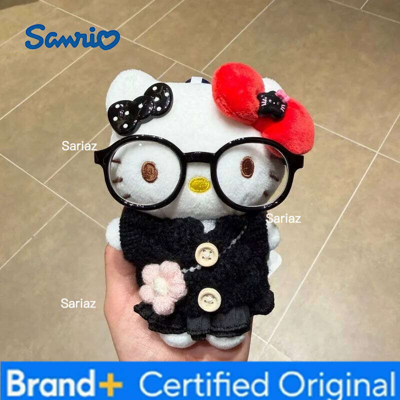 Sanrio 11cm Anime Hello Kitty Dress Up Cartoon Plush Pendant PP Cotton Stuffed Doll Kawaii Keychain Cute Accessories Holiday Gift H260121