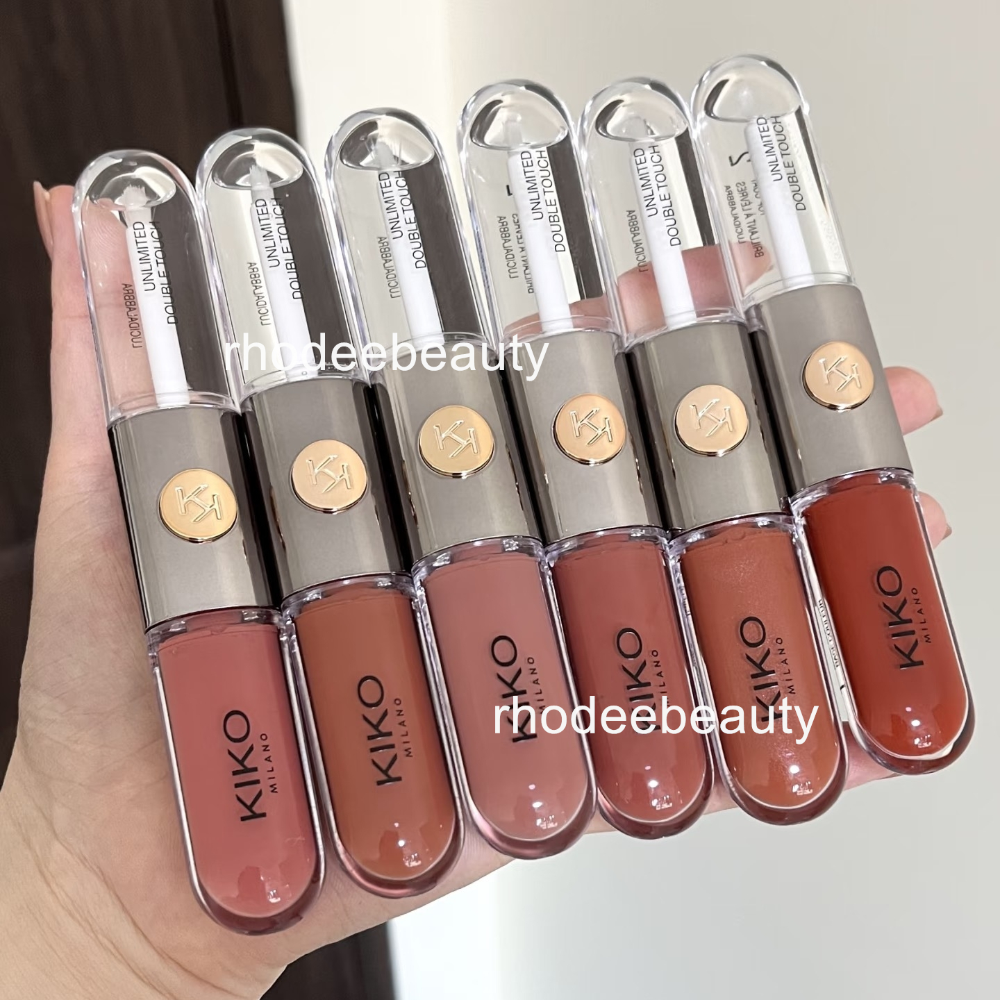 8 Colors lip gloss 2*3ml Brand Makeup Unlimited Double Touch Liquid Lipstick Cosmetics free ship