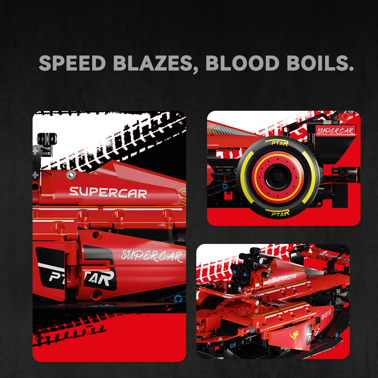 F1 Formula Ferrari Rally Car Assembly Building Block Toy Boy Gift 2026