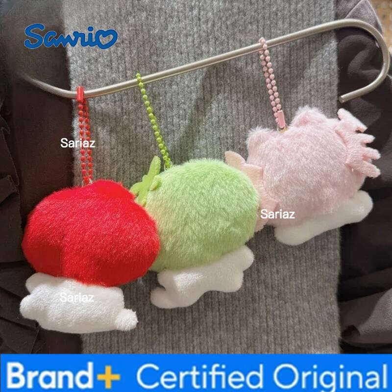 Sanrio Cute Cartoon Toys Cat Dolls Plush Creative Kitten Girls Backpacks Keychains Decorative Pendants Adorable Gifts H260121