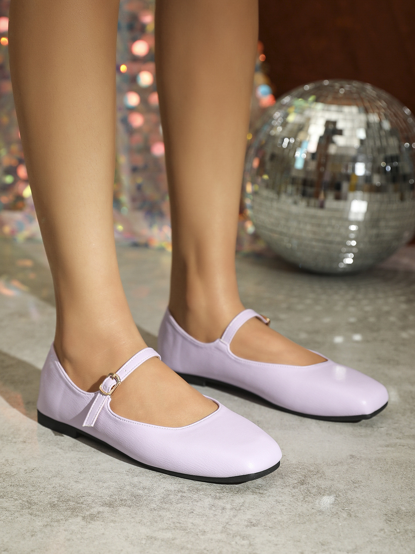 Ballet Flats Women Shoes 40 Mary Jane Shoes Round Toe Womens Shoe Leather Flats Women Shoes 240629