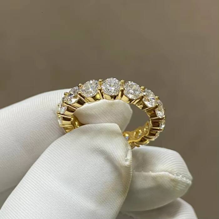 14K Gold Each 02ct Round Brilliant Cut DE-VVS-VS Lab Grown Diamond Wedding Ring with Lab CVD Diamond Direct Source Factory