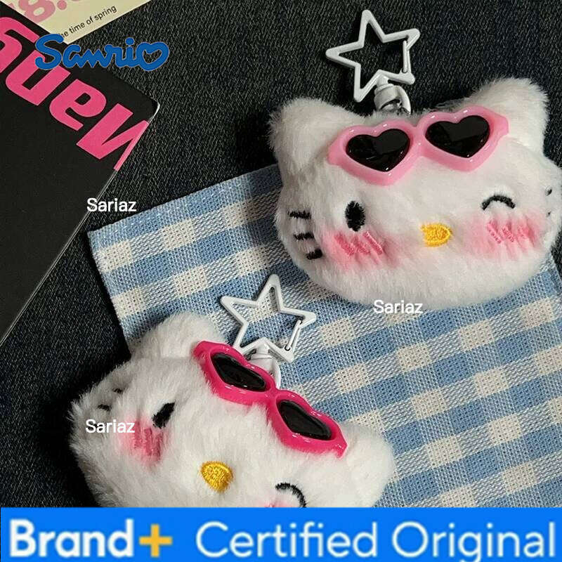 Sanrio Keychain Navid EVE Party Apple Kitty Mini Plush Hellokitty Backpack Pendant Cute Y2k Star Cat Girl Xmas Gifts H260121