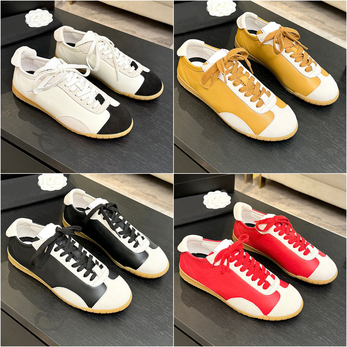 26ss new womens trainers ballerina flats designer shoes designer sneakers womens designer women shoes ballet flats casual shoes red blue trainer sneaker sport shoe
