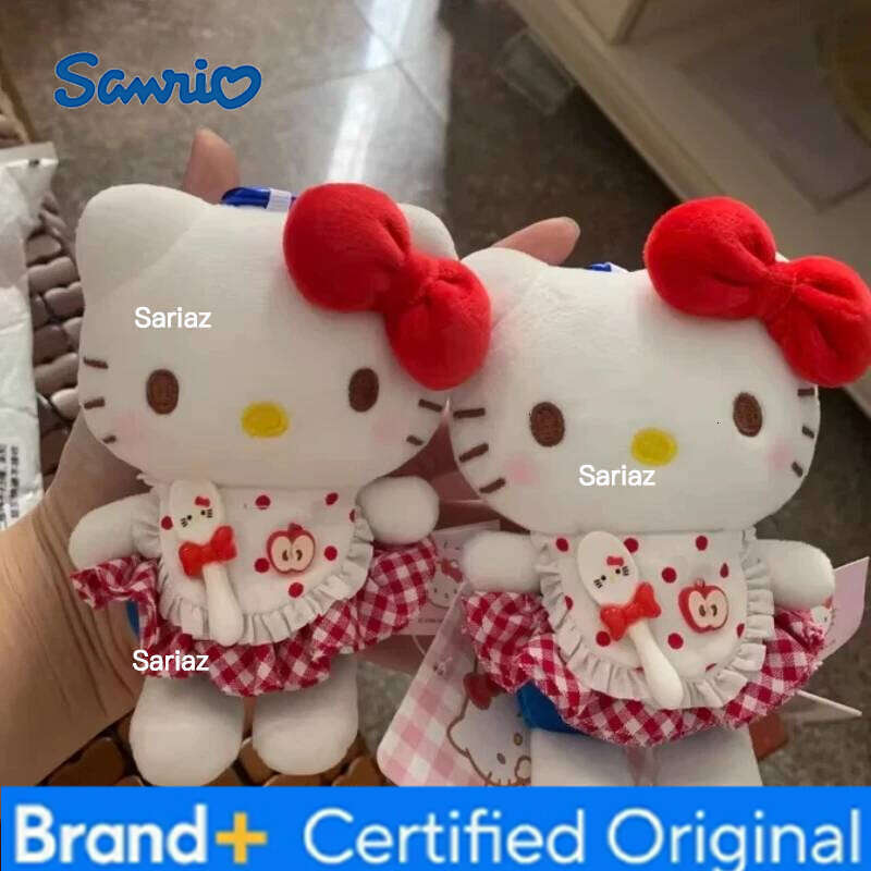 Sanrio Popular Angel KT Cat Girl's Bag Plush Toy Cute Small Pendant Doll Keychain Hanging Decoration Cotton Filling Gift H260121