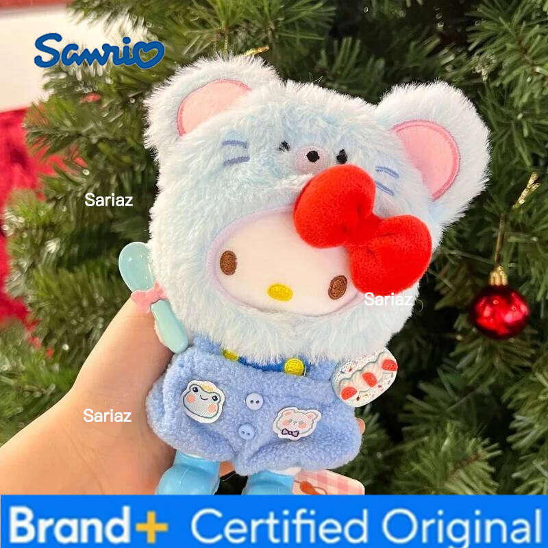 Sanrio Anime Hello Kitty Cartoon Dress Up Plush Pendant PP Cotton Stuffed Doll Kawaii Keychain Cute Accessories Holiday Gift H26012111
