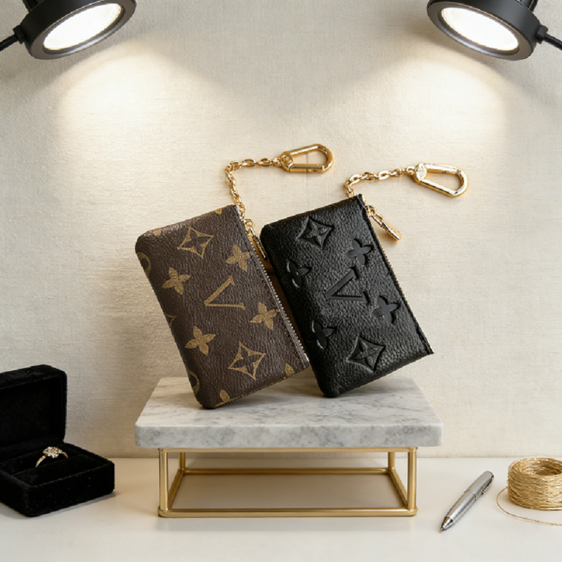 10A Designers KEY POUCH M62650 POCHETTE CLES Women Mens Purses Luxurys Key Ring Credit Card Holder Coin Purse Luxury Mini Wallet Bag with box and dust bag