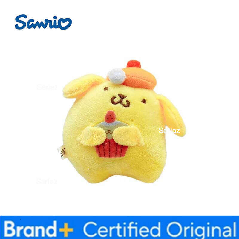Sanrio New Style PomPomPurin Cartoon Plush Toy Couple Backpack Pendant Car Keychain Best Friend Birthday Christmas Gift H260121