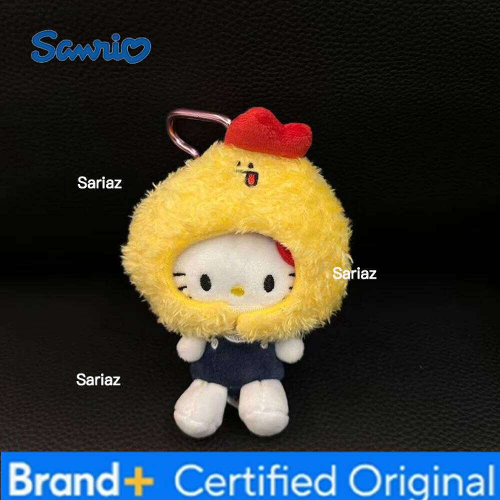 Sanrio Kawaii Cute Hello Kitty Bag Pendant Plush Ornament Doll Keychain Gift H260121