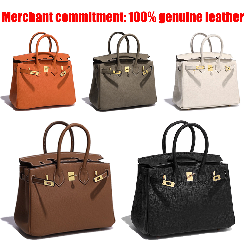Luxury handbags Designer bags for Womens genuine leather Shoulder Bag 20 25 30 35cm cowhide tote bag with lock and key Top quality crossbody bag fashion Evening Bags