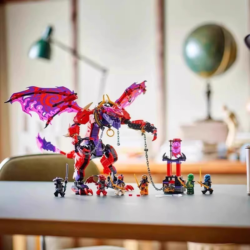 71832 Phantom Ninja Series Chaos Dragon Thunder Tooth Assembly Block Toy 2026