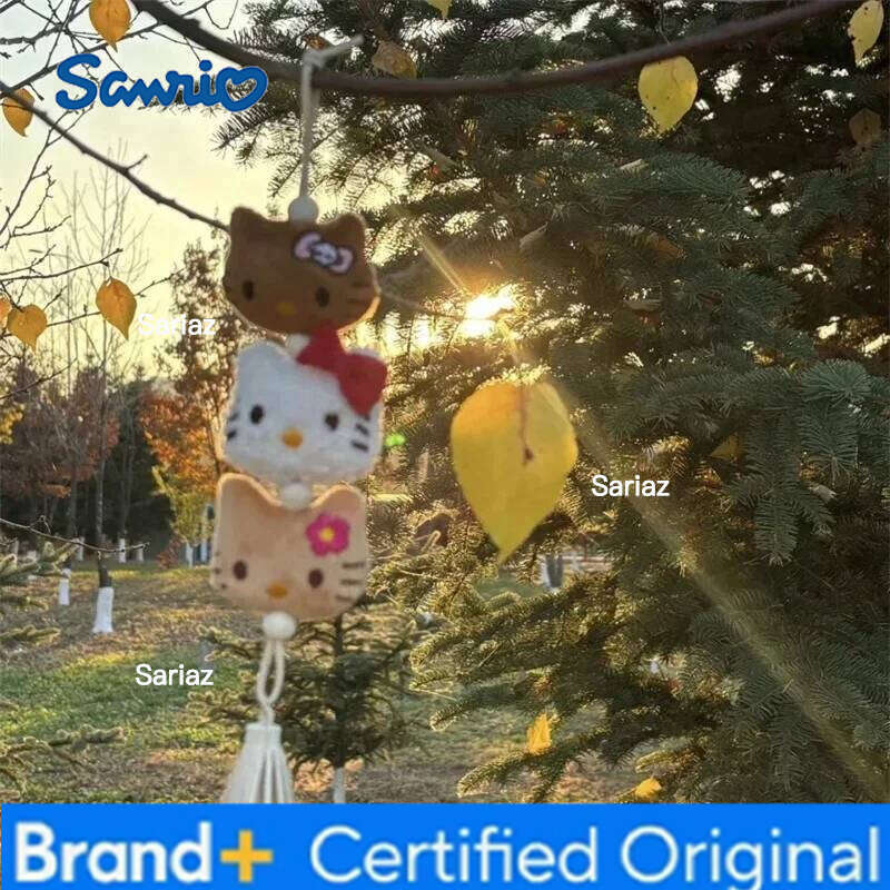 Sanrio Hello Kitty Plush Keychain Kawaii Children Anime Plushie Pendant Keyring Cute Women Bag Car Keychians Girl Birthday Gifts H2601211