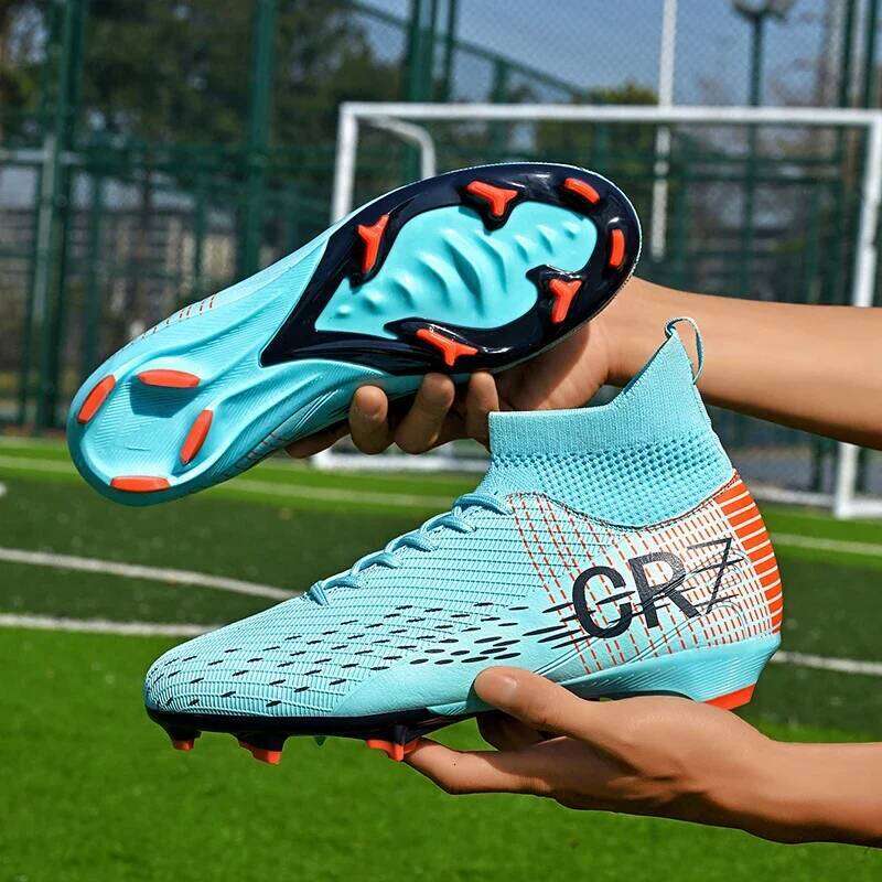 New Men Soccer Shoes High-top Futsal Cleats Sneakers Football Boots Grass High-quality Non-Slip Match Indoor Hot-selling FG/TF 26Y0121
