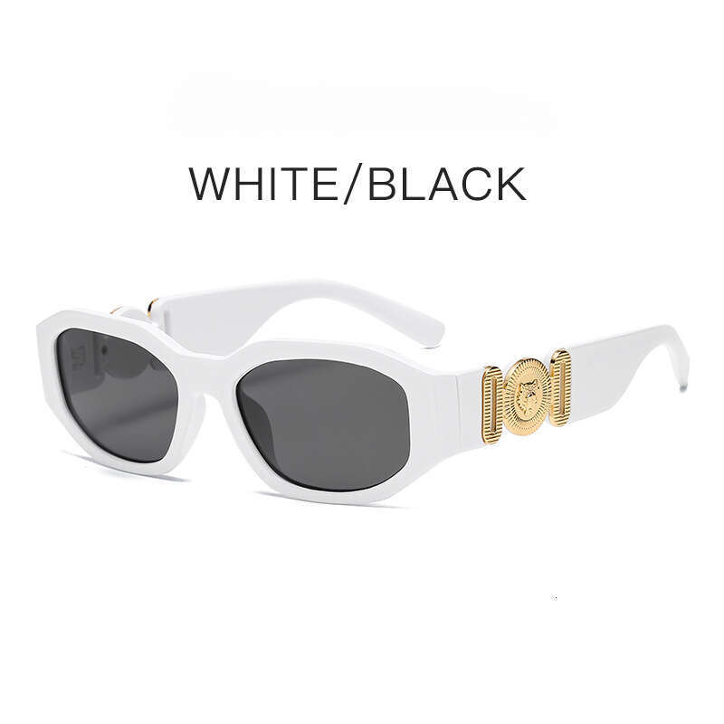 UV400 Protection Sunglasses Women, New Personality Small Square Frame Polygon, Human Head Detail , for Street Style & Gift