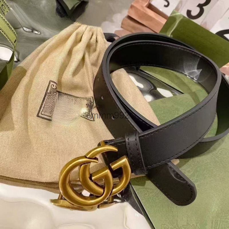 designer belts for Men Women Double sided leather guccis guccibelt guccii ggbelt gg belt Golden Buckle width Classic simplicity IBA5