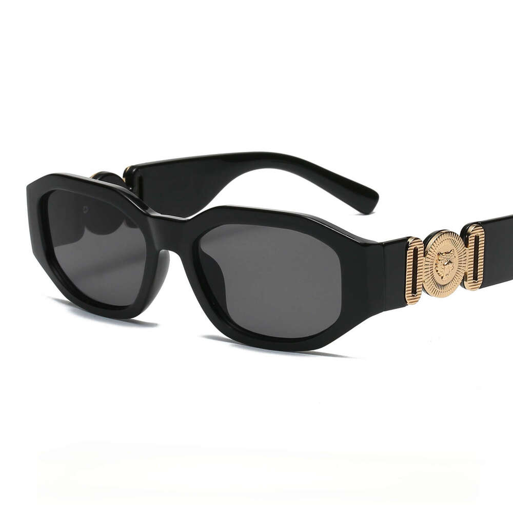 UV400 Protection Sunglasses Women, New Personality Small Square Frame Polygon, Human Head Detail , for Street Style & Gift