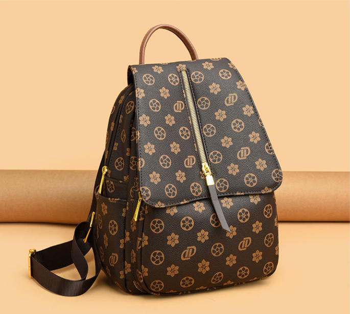 Free Shipping New Minimalist Print Design Backpack Large Capacity Fashion Versatile Women Casual Backpack