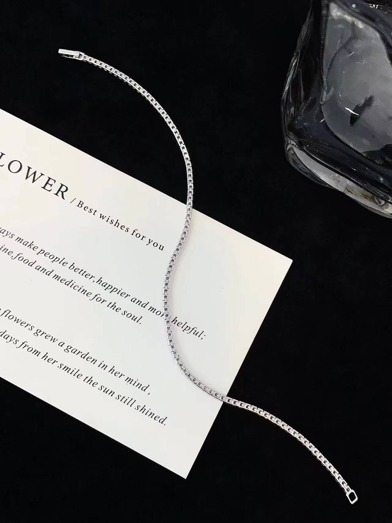 Custom HPHT Lab-Grown Round Brilliant Cut Color D Tennis Bracelet 925 Sterling Silver 2mm 3mm 4mm 5mm IGI Womens Diamond