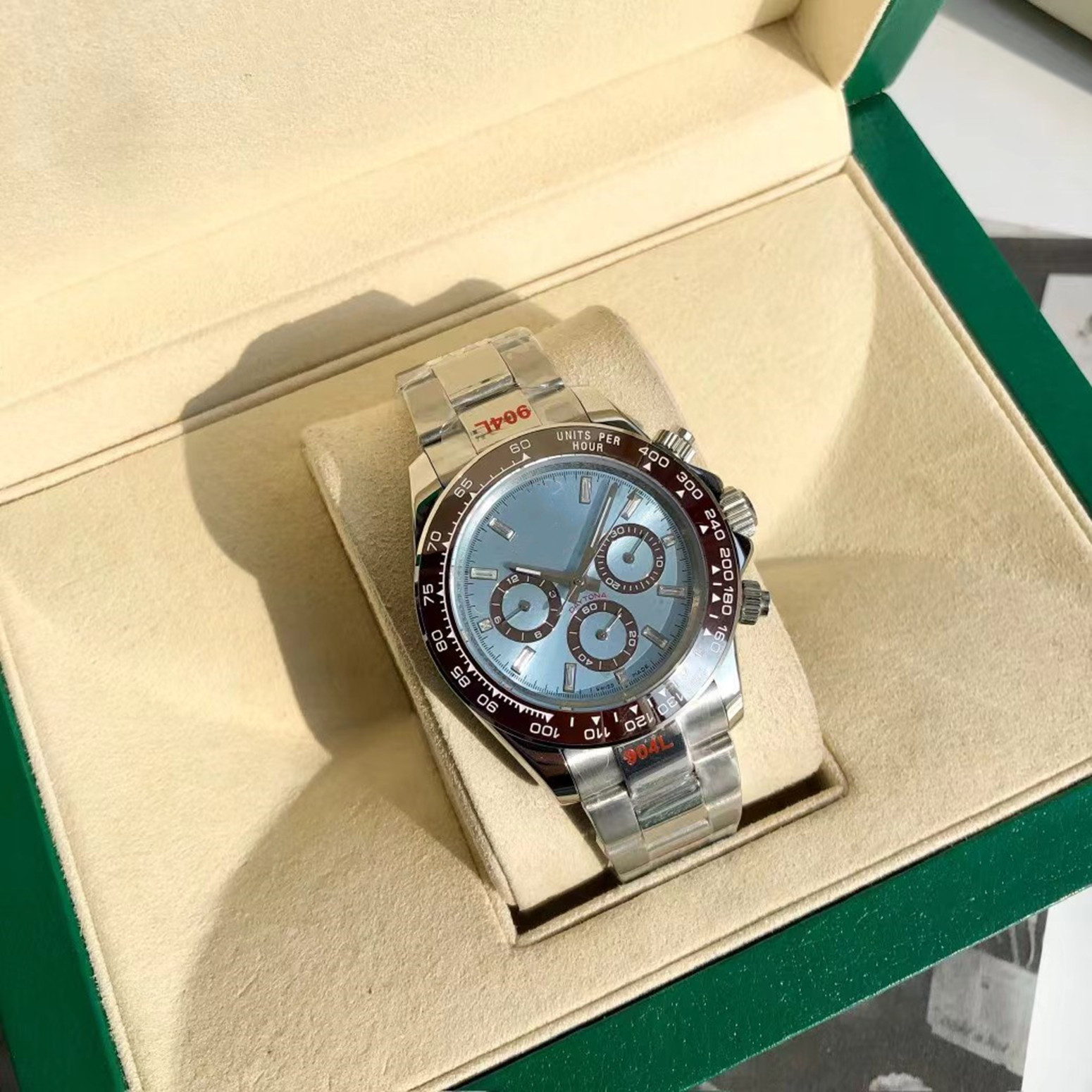 Luxury Mens watches AAA Quality 116500 Automatic Mechanical Sapphire 40MM Stainless Steel Montre de luxe Super luminous Waterproof wristwatches NO Chronograph