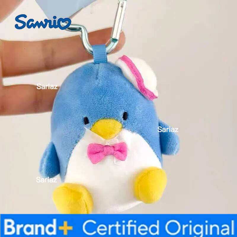 Sanrio Kawaii s Sam Gudetama Ahiru no Pekkle Plush Doll Keychain Hangyodon keyring My Melody Stuffed Backpack Pendant H2601211