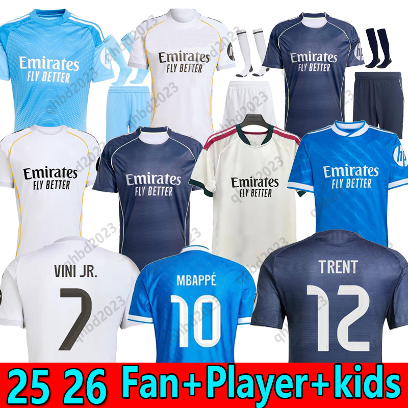 S-4XL 25 26 Bellingham VINI JR soccer jerseys TRENT ReAl CARVAJAL football shirt CAMAVINGA MODRIC RODRYGO Mbappe COURTOIS Arda Guler 2025 2026 MaDRidS camiseta kids