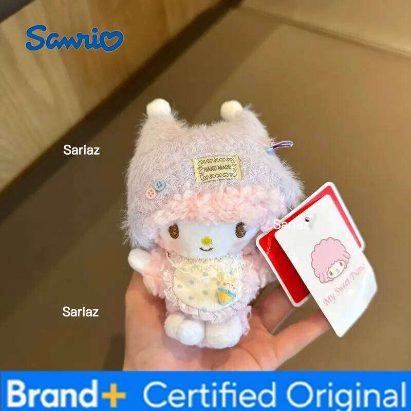 Sanrio 11CM anime My Sweet Piano cosplay cross-dressing plush doll pendant kawaii keychain cute accessories holiday gift H260121