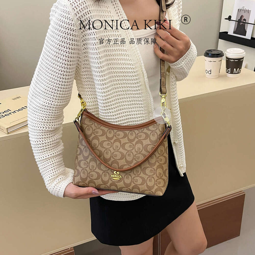 Monica kiki Underarm Single Shoulder Large Capacity Commuter New High-end Casual Versatile Crossbody Bag for Women