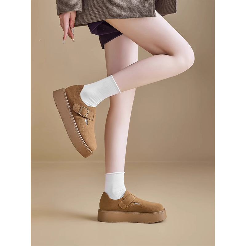 Birkenstock Style Old Money Suede Casual Mules Commuting Slip-On Leather Shoes Half Slippers for Women Outdoor Wear ddmythur