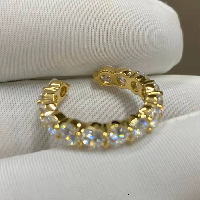 14K Gold Each 02ct Round Brilliant Cut DE-VVS-VS Lab Grown Diamond Wedding Ring with Lab CVD Diamond Direct Source Factory