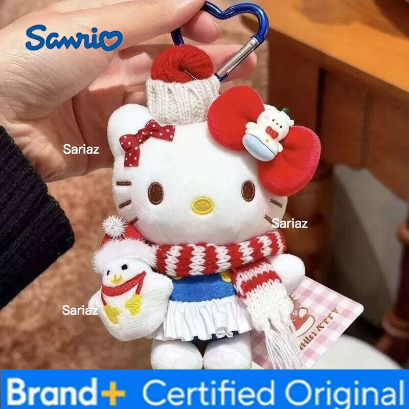 Sanrio Adorable KT Cat Plushie Keychain Backpack Decor Cartoon Doll H260121