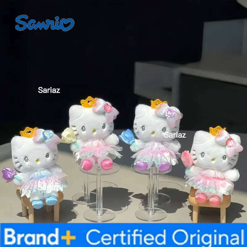Sanrio New Flower Fairy Series Hello Kitty Plush Toy Keychain My Sweet Piano Blossom Stuffed Backpack Accessory Kawaii Gifts H260121