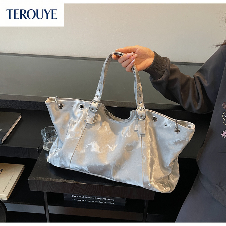 TEROUYE Women s suede armpit bag autumn and winter new fashion Korean retro handbag large capacity trendy luxury style Luxury bag