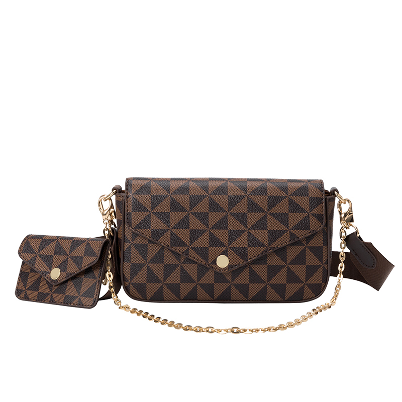 Lacel Urwebin Free Shipping 2026 new light luxury shoulder bag classic plaid printed envelope bag fashionable and versatile casual cross body bag