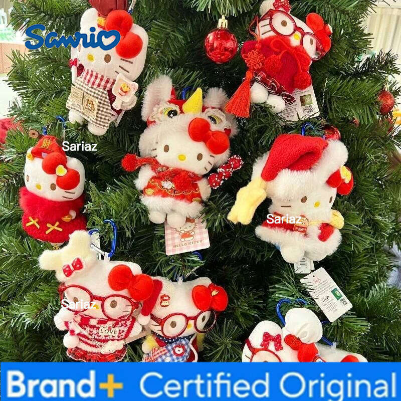 Sanrio Anime Hello Kitty cosplay cross-dressing plush pendant PP cotton stuffed doll Kawaii keychain cute accessories holiday gift H260121
