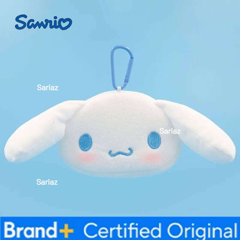 Sanrio Hello Kitty Plush Keychain Wallet Small Charms Kawaii Plushies Coin Bag Key Ring Pendant Doll Kids Birthday Toys Gifts H260121