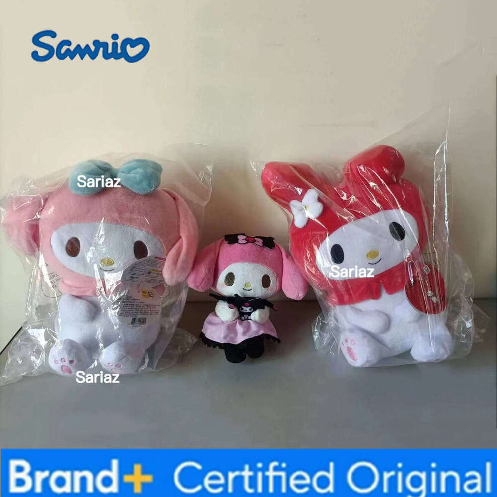 Sanrio New Series Plush Toys Kawaii My Melody Stuffed Doll Pendant Kuromi Keychain Animal Present Backpack Decora Gift for Girls H260121
